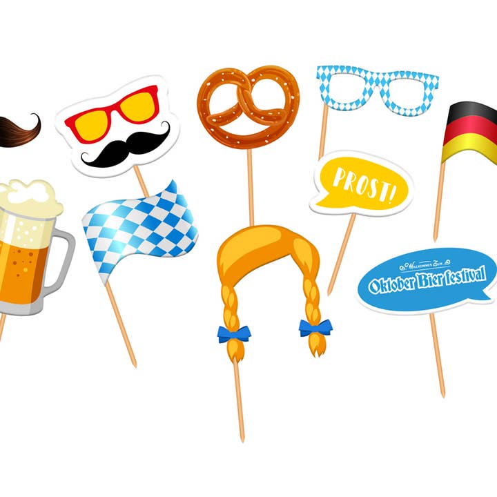 Photobooth Tilbehør Oktober Beer Festival - 10 stykker for engroshandel hos Folat BV