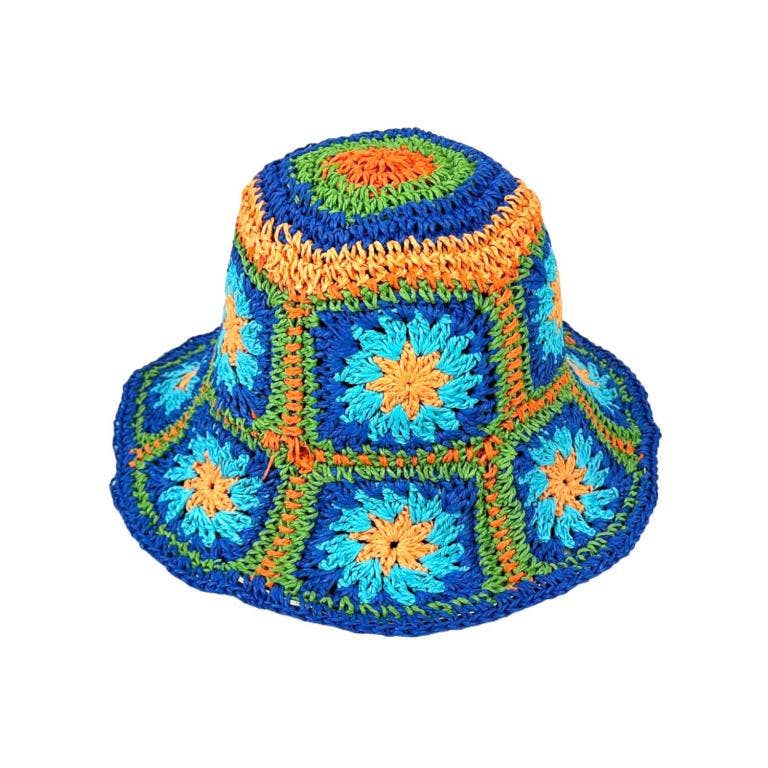 Chenson & Gorett - Wholesale Bucket Hat - Women's - Beautiful Women's Paper Hat with Flower Design for Summer24