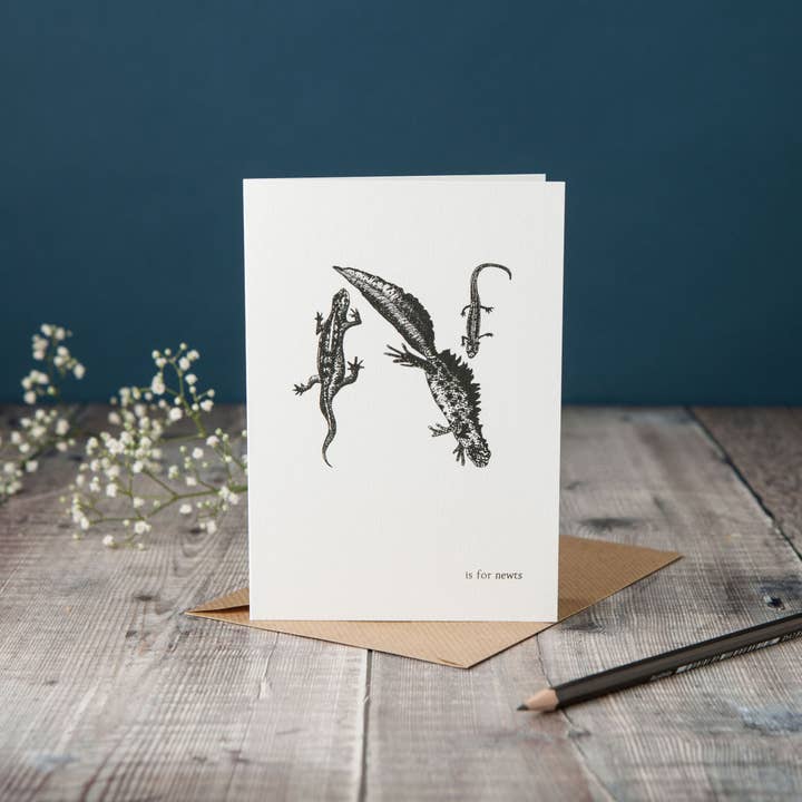 N er for Newts Card for engroshandel hos Lucy Coggle Designs