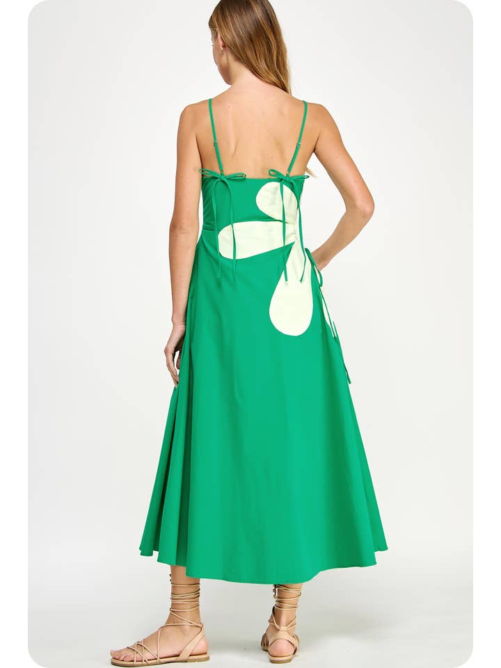 Strut & Bolt - Wholesale Dress - Women's - Sleeveless Side Cut-Out Flower Detail Midi Dress24