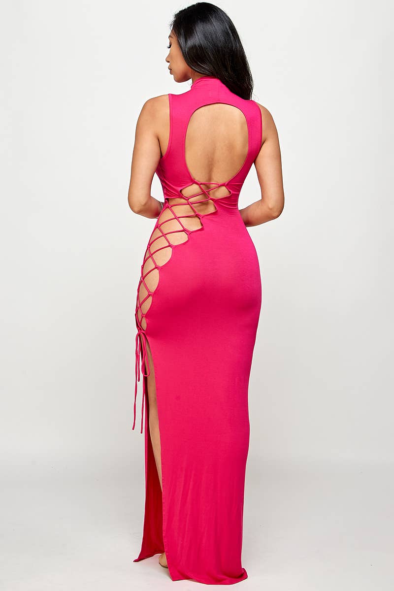 Spring Haze Inc. – Großhandel Kleid – Damen – 💖 Super sexy langes Kleid mit Schnürung von hinten an Seite 💘10
