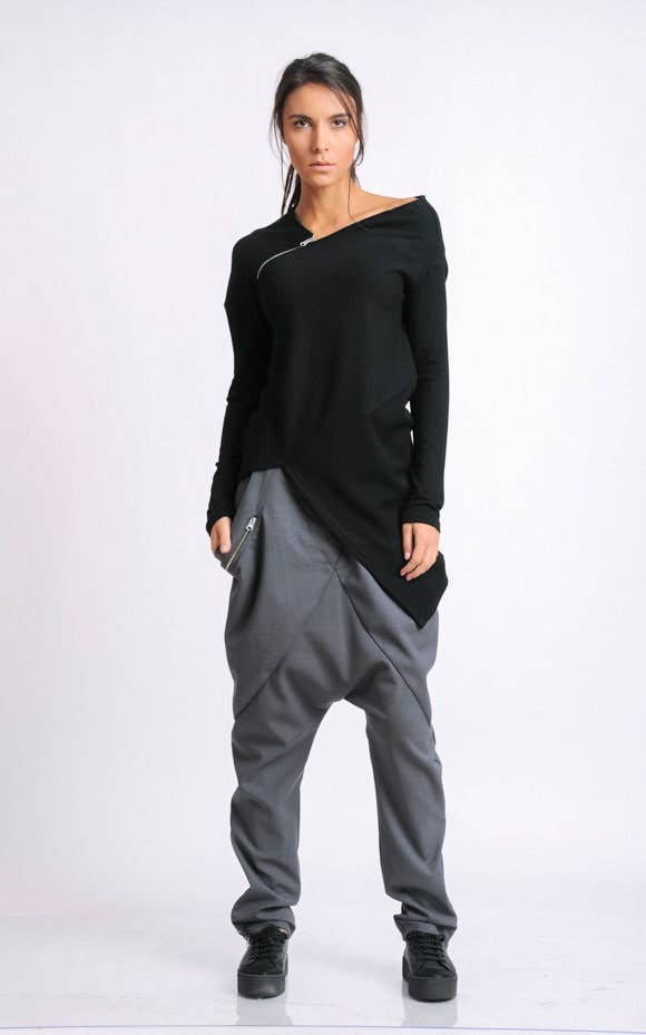 Metamorphoza - Wholesale Tuniek - Dames - Zwarte asymmetrische tuniek4