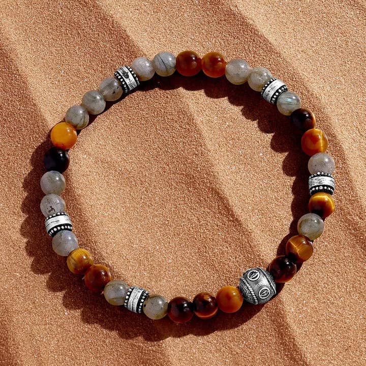 Guardian Strength Tiger’s Eye & Labradorite Bracelet for wholesale by Karma And Luck