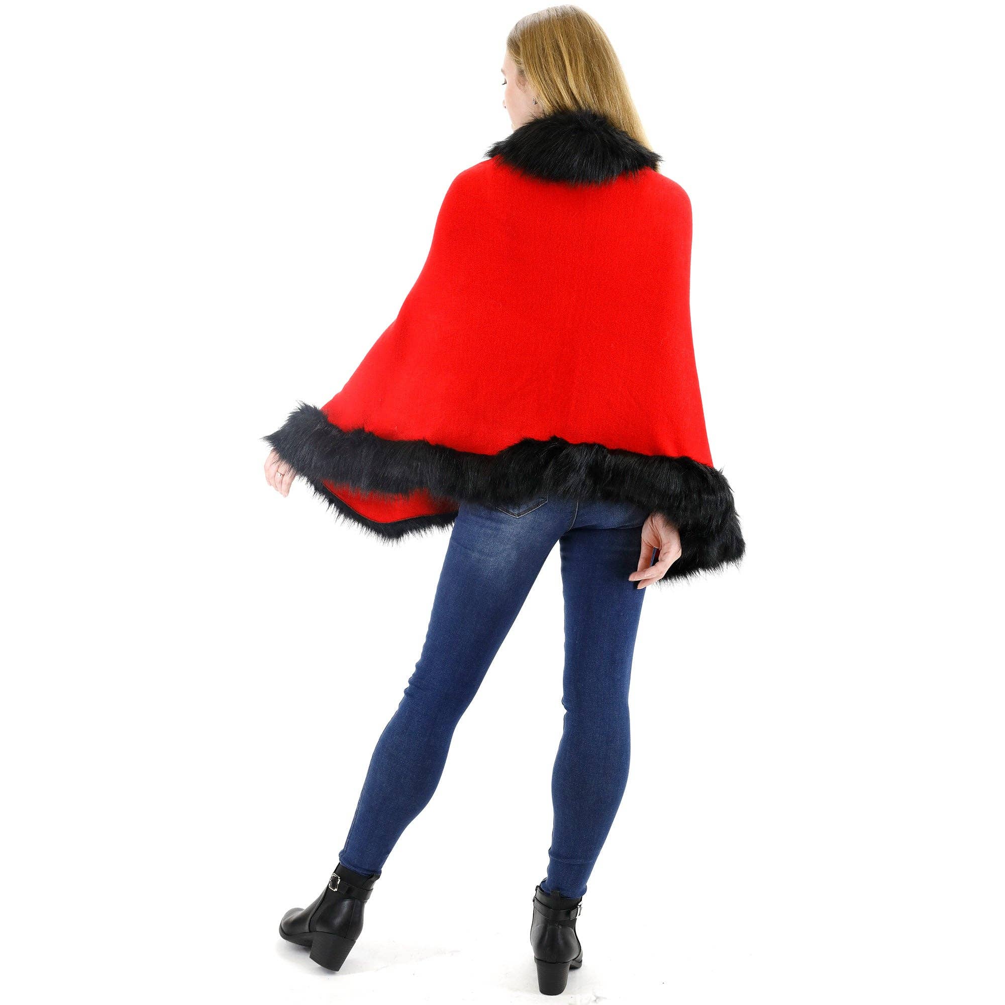 TAPA fashion - Vente Manteau en fourrure/fausse fourrure – femme - Châle en Fourrure Courte SH923. (2PC)25