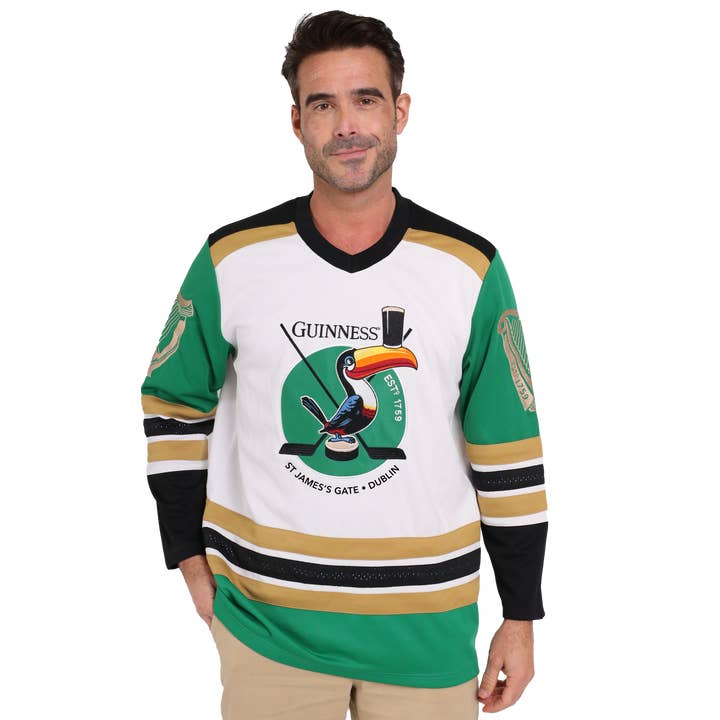 GUINNESS TOUCAN HOCKEY JERSEY for wholesale by James Trading Group INC