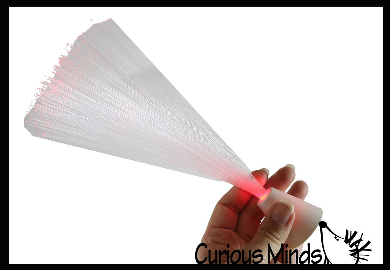 Curious Minds Toys - Wholesale Figurine Lamp - 1 Fiber Optic Lamp Light - Flexible Streams of Light Lamp De3