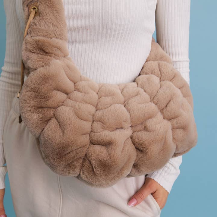 Leto Accessories - Wholesale Crossbody bag – Women's - Plush Cloud Knit Cross Body Bag ⛅️