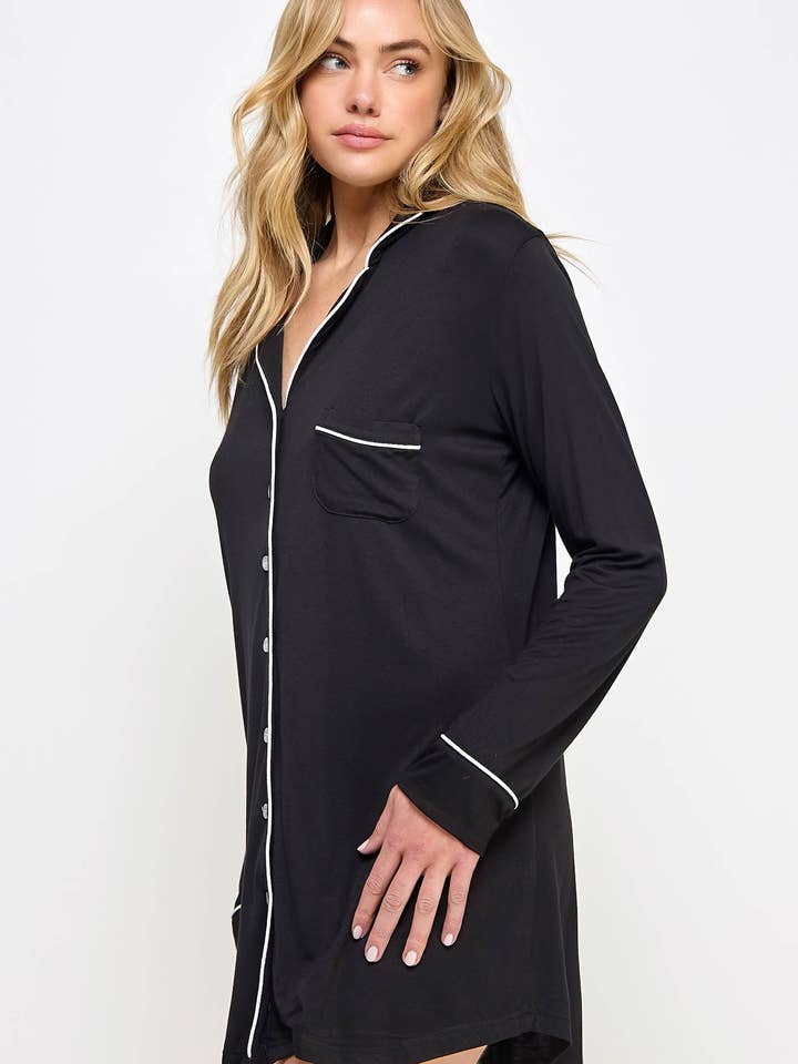 BeWicked - Wholesale Sleepwear Top - Women's - 2088 Mahina Sleep Shirt1