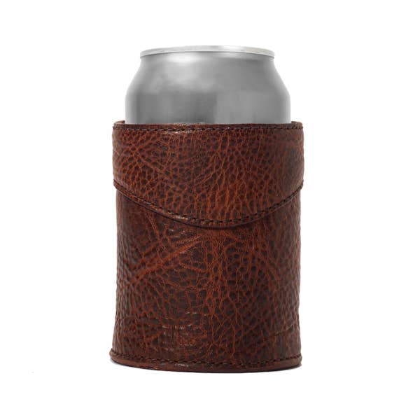 Mission Mercantile Leather Goods - Wholesale Drink Huggers & Koozies - Campaign Leather Can Koozie