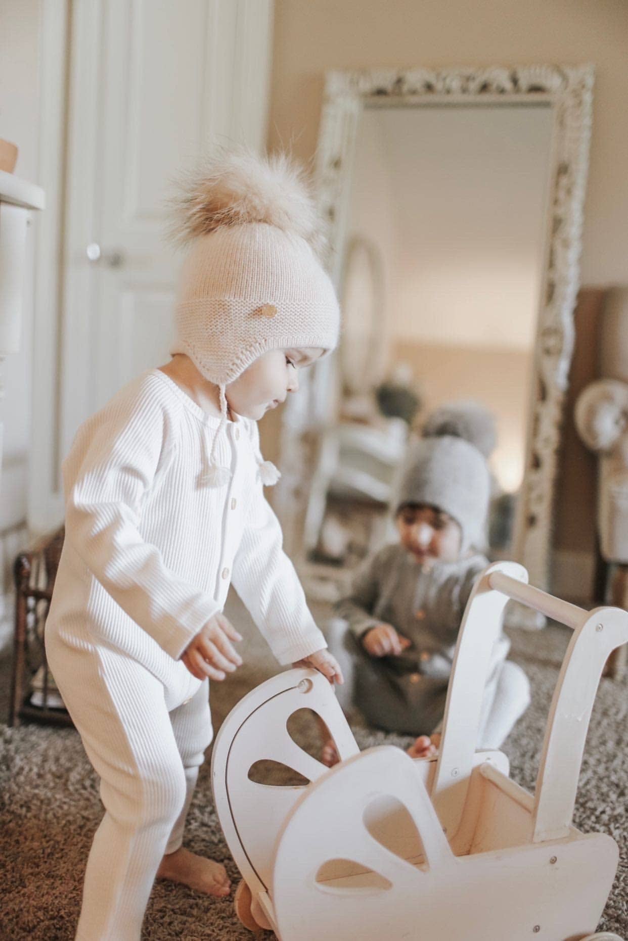 Petite Maison Kids - Vendita all'ingrosso Berretto - Bambini - Cappello da aviatore in cashmere17