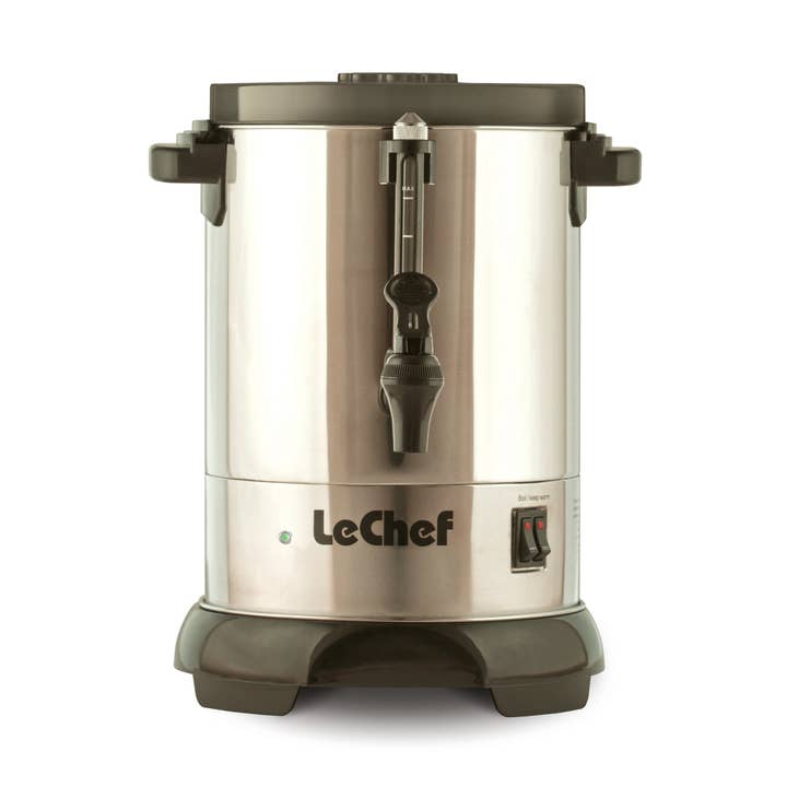 LE'CHEF ELECTRIC HOT WATER URN 30 CUP MODEL# LUR30 for wholesale by Alpine