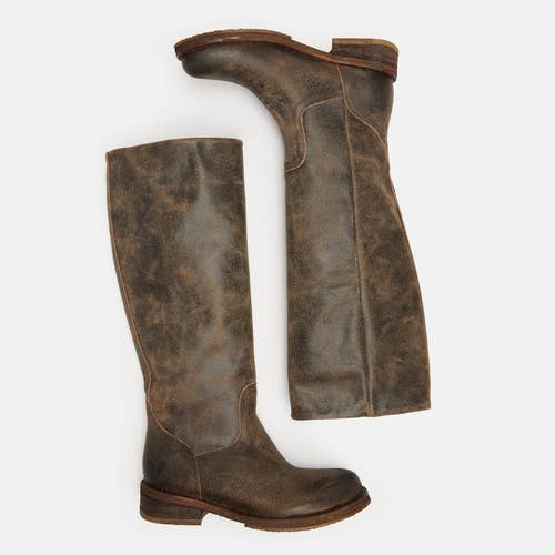 Women´S Leather Biker Boots - Cooper A712 Noumerat Tobacco for wholesale on Faire