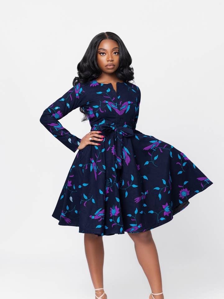 Banife African Print Jacket Dress for wholesale by Ray Darten