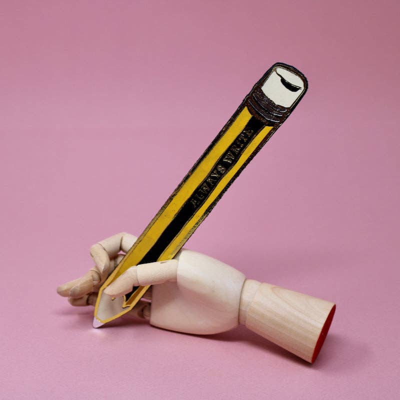 Ark Colour Design - Wholesale Bookmark - Always Write Pencil Bookmark0