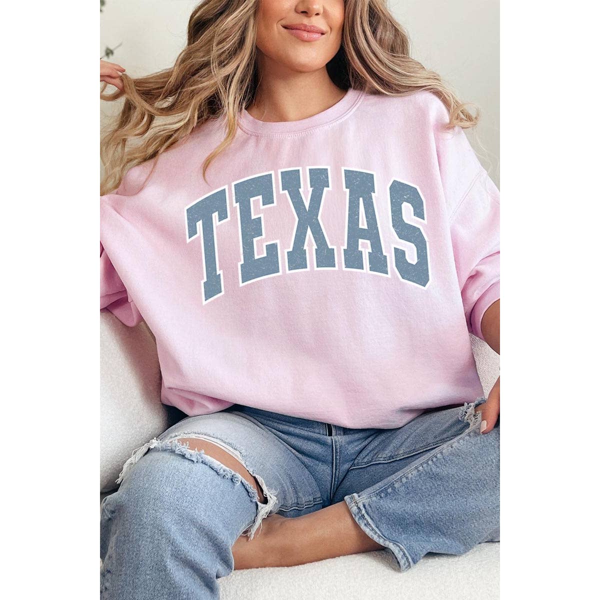 COLORBEAR - Wholesale Graphic Sweatshirt - Women's - Texas State Graphic Fleece Sweatshirts8