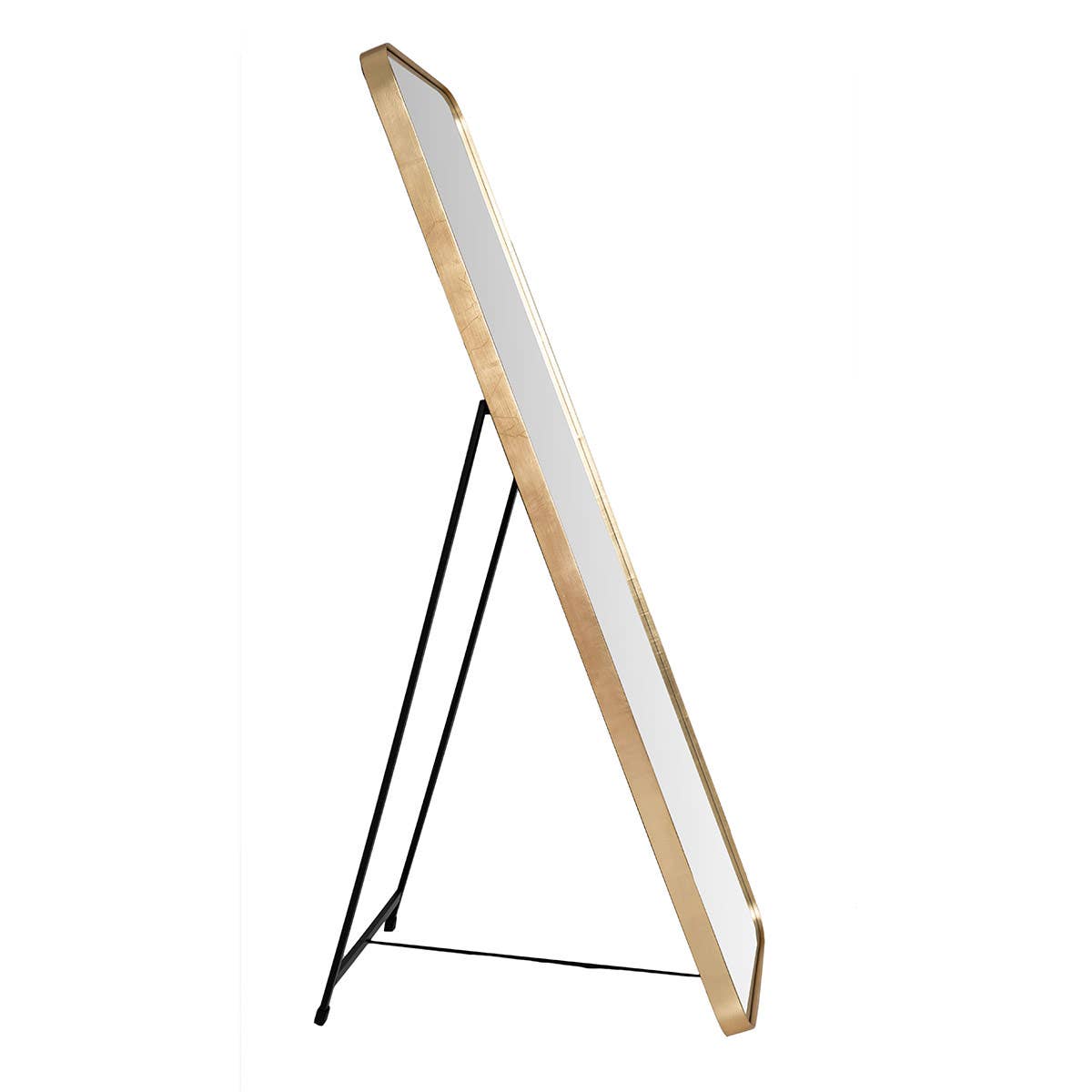 Gdeco - Wholesale Floor Mirror - Round Edge Gold Floor Mirror. 50X150Cm4