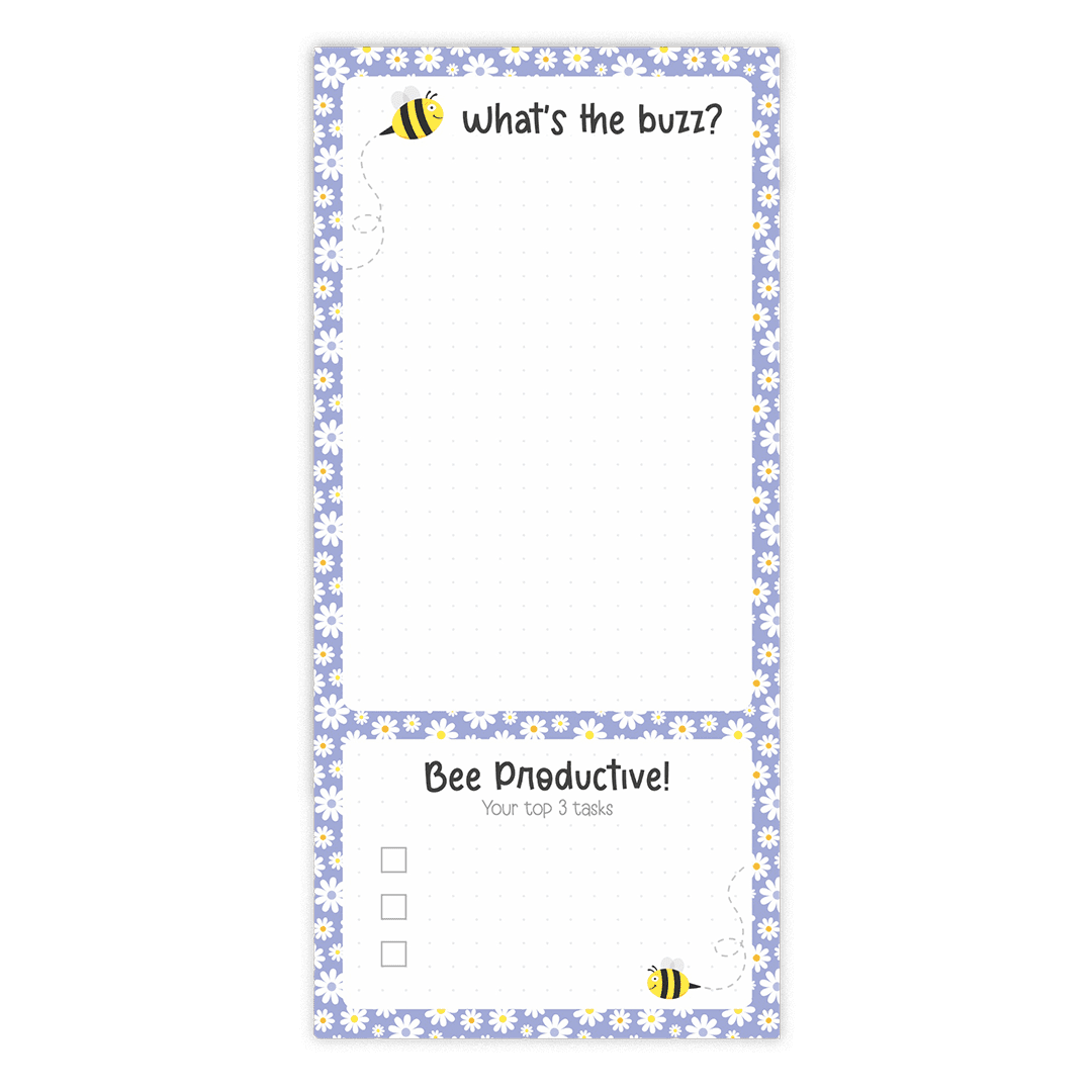 Oops a Daisy UK Ltd – wholesale Stencil/craft die – Busy Bee - DL Notepad0