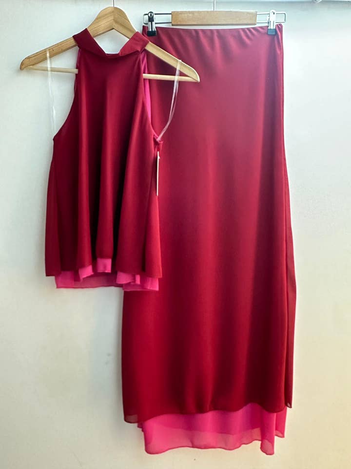 LORIANE - Wholesale Top & Skirt Set - Women's - 6662 one size top + long skirt set 5