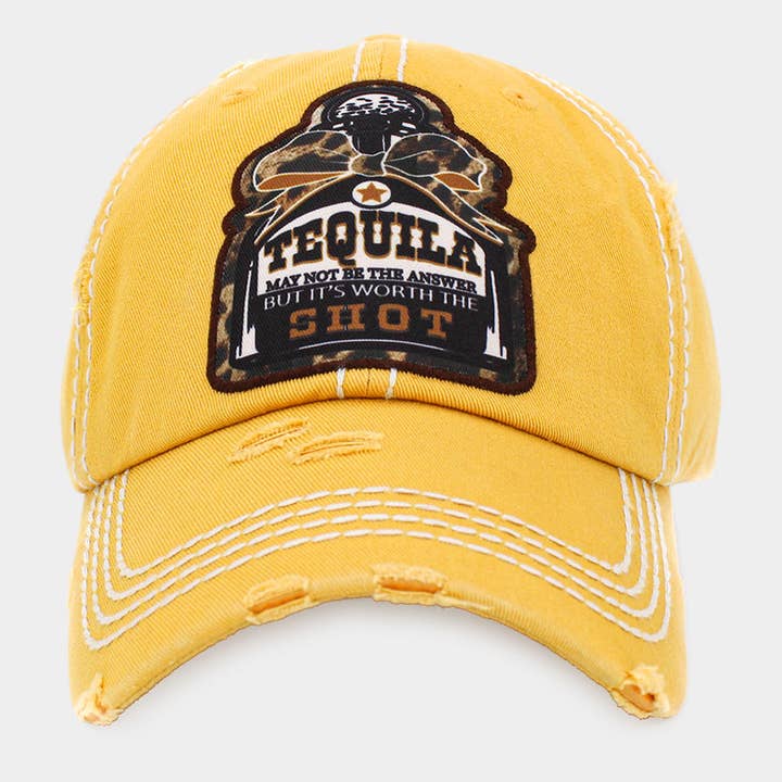 TEQUILA MAY NOT BE... Vintage Baseball Cap for wholesale by Sensibling Corp.