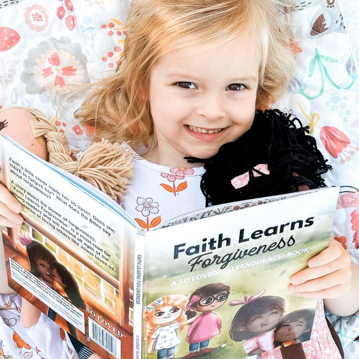 EllyandGrace - Wholesale Doll - Kids - Faith, Grace, Hope, Full Linen Doll and Christian Book Set9