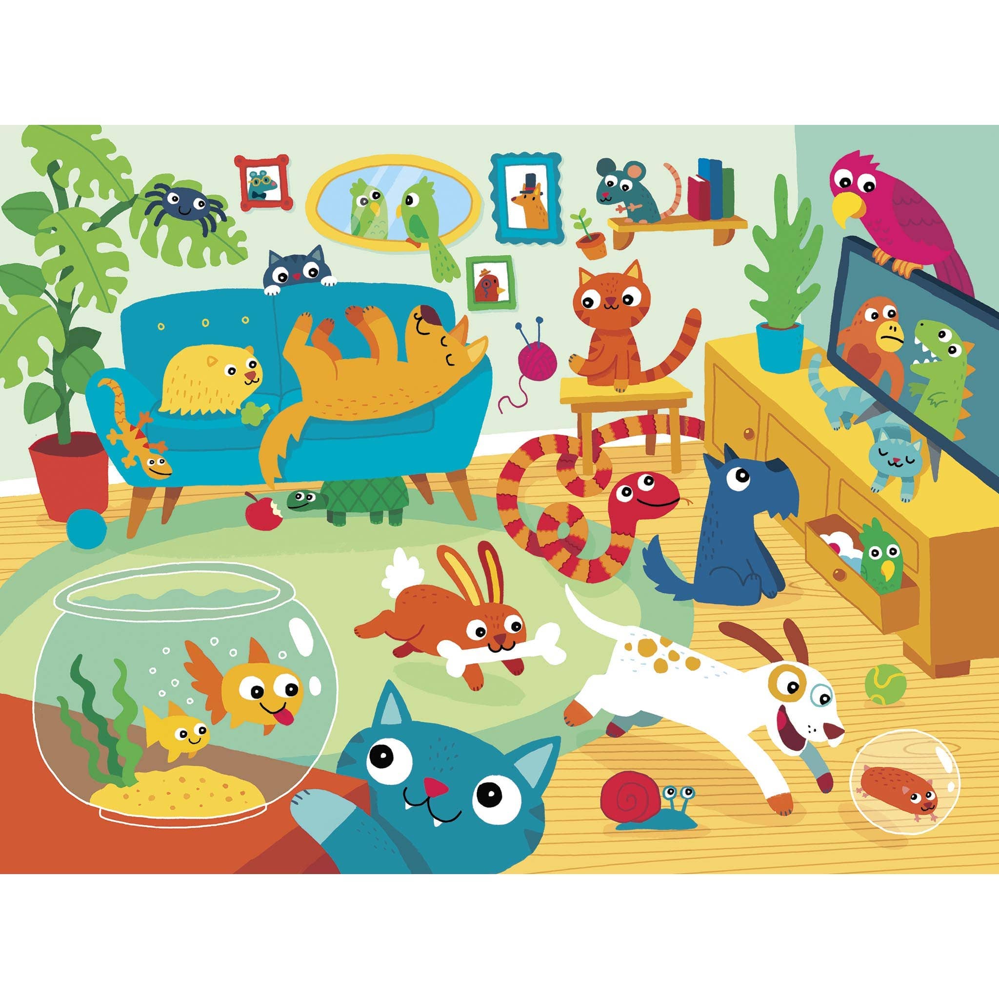 Gibsons Games Ltd – wholesale Puzzle – Child – Animal Party 24 Large Piece Jigsaw Puzzle2