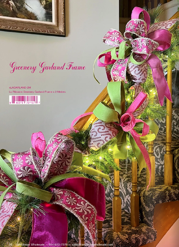 LA Ribbons Wholesale - Wholesale Bunting/Garland - Garland Greenery Frame | 2 Yards2