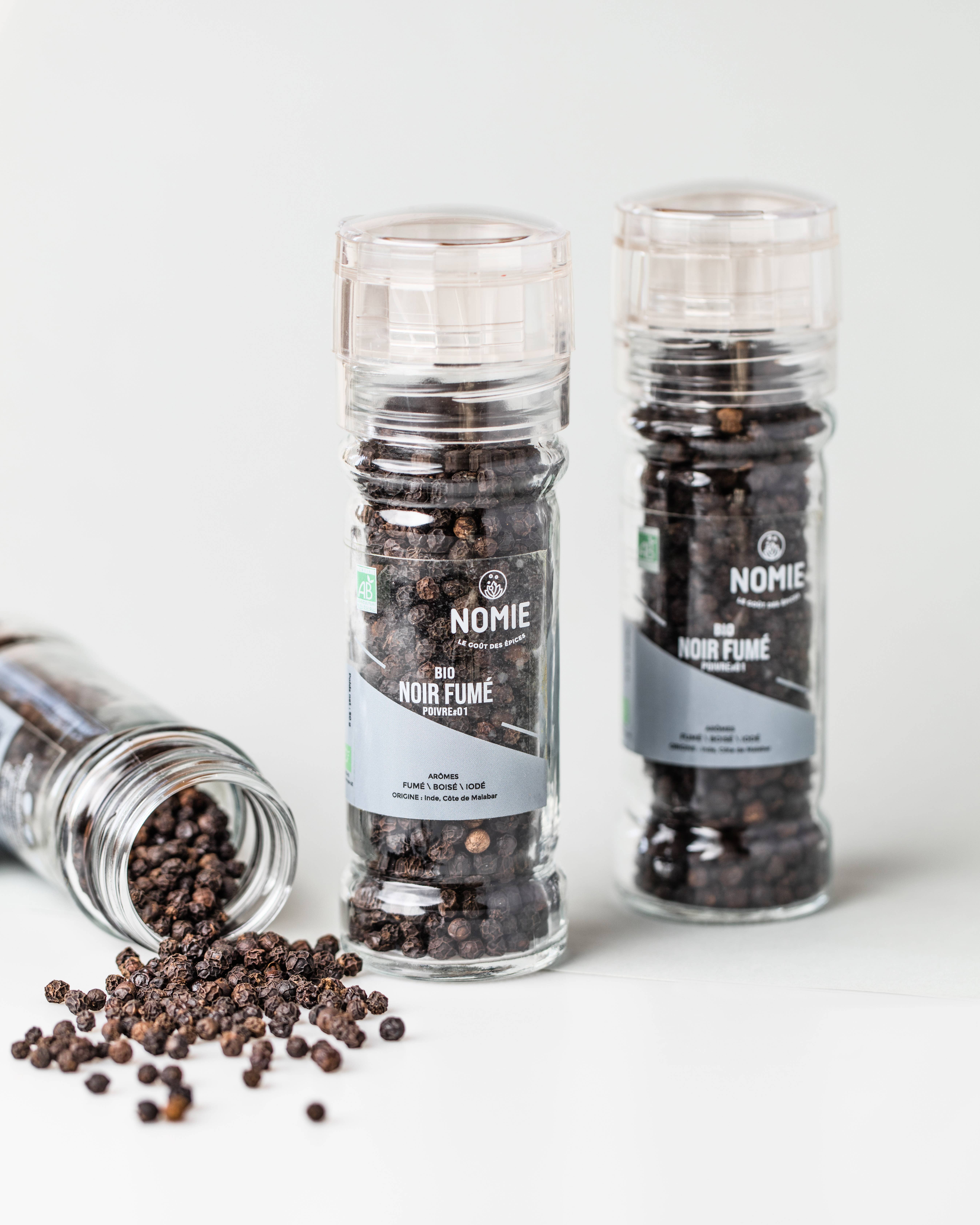 Nomie, le goût des épices - Wholesale Pepper/Peppercorns - Organic Smoked Black Pepper Mill0