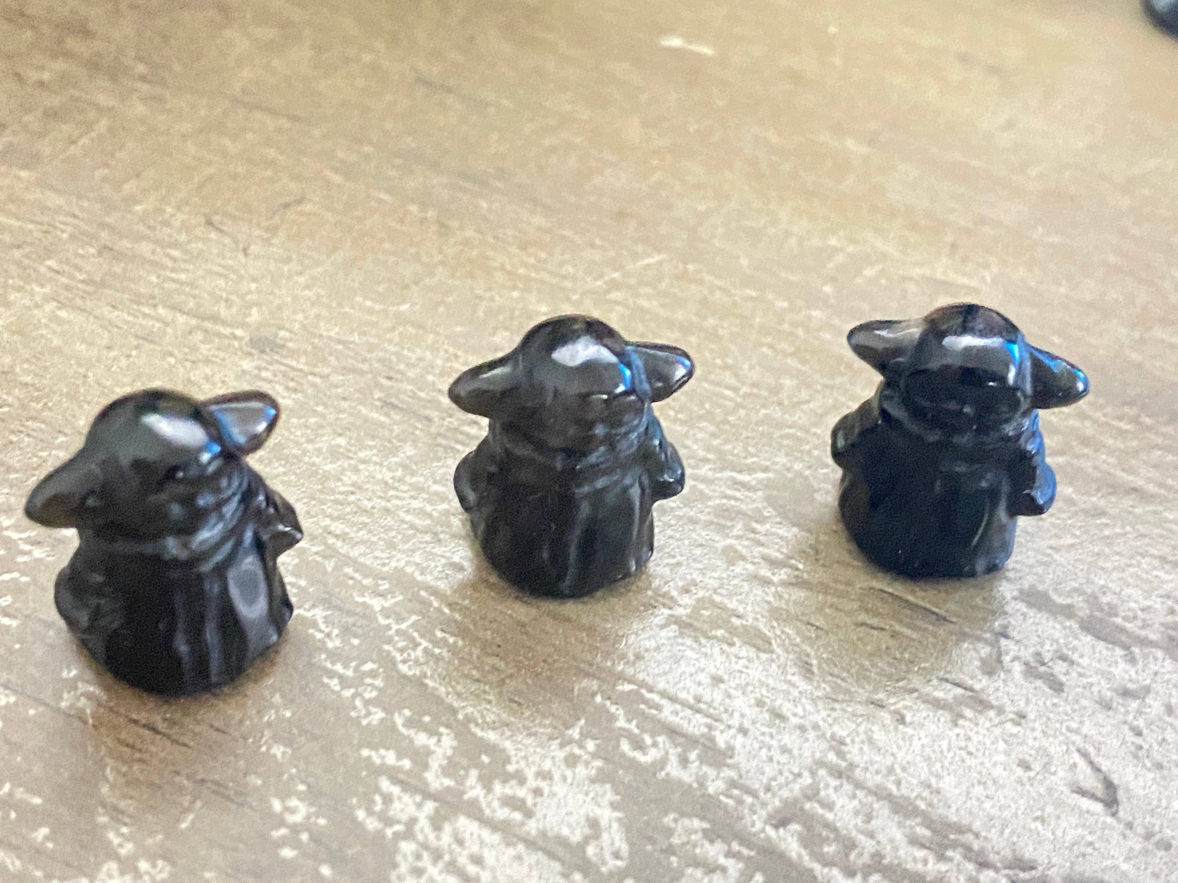 Moon River Designs – wholesale Spiritual stone/crystal – Mini Grogu Crystal Carvings Star Wars Carvings 1