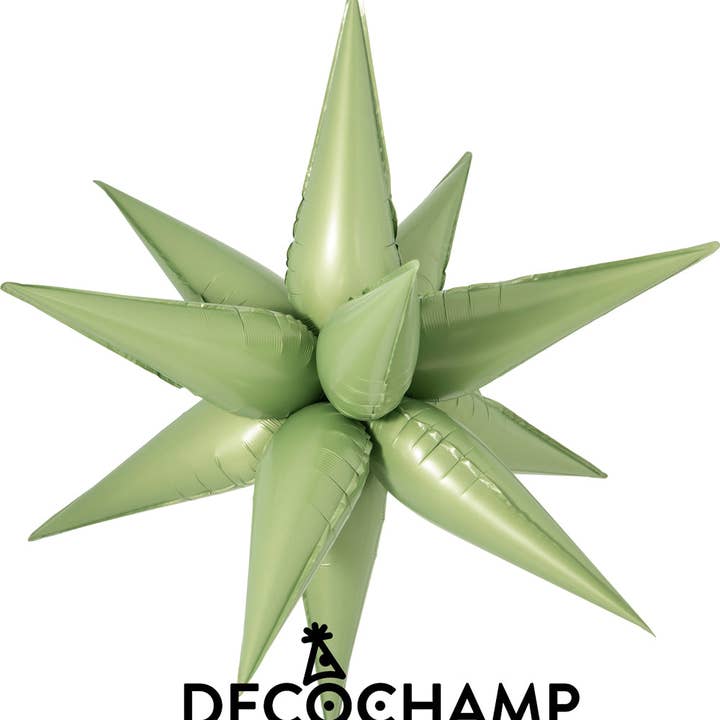 THE BALLOON HUB - Wholesale Balloon - DecoChamp Starburst 3D Foil Balloon - 26 in. (Choose Color)12