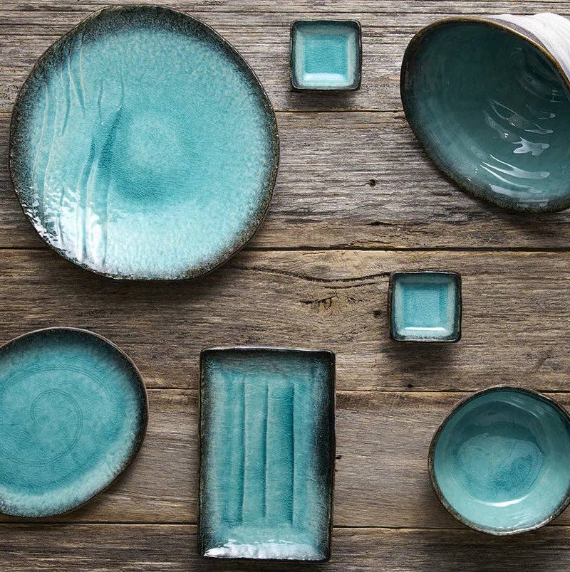 Made In Japan Tableware – wholesale Dinner plate – Sky Blue oval plate 24cm7