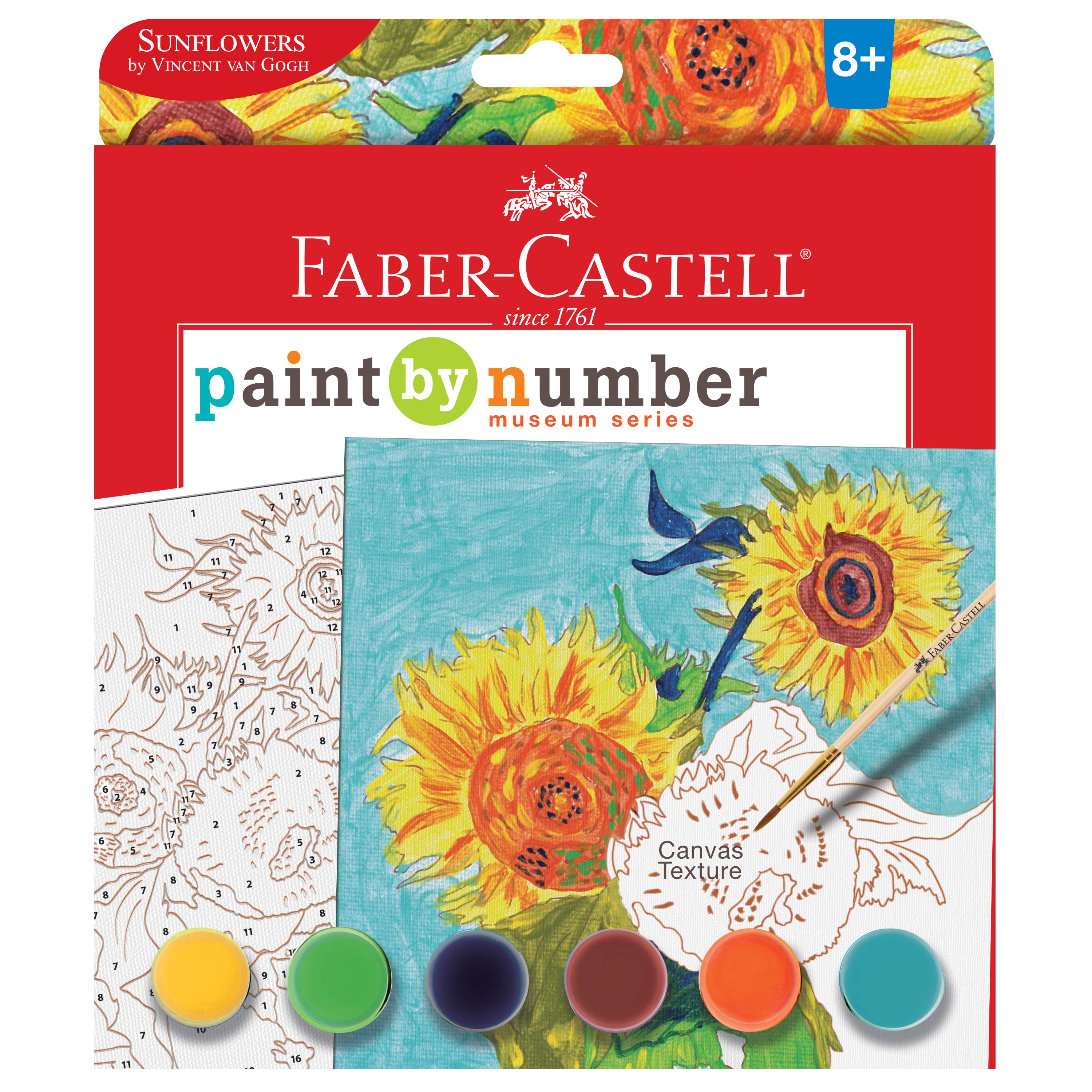Faber-Castell / Creativity for Kids - Wholesale DIY Craft Kit - Paint by Number Museum Series - Sunflowers7