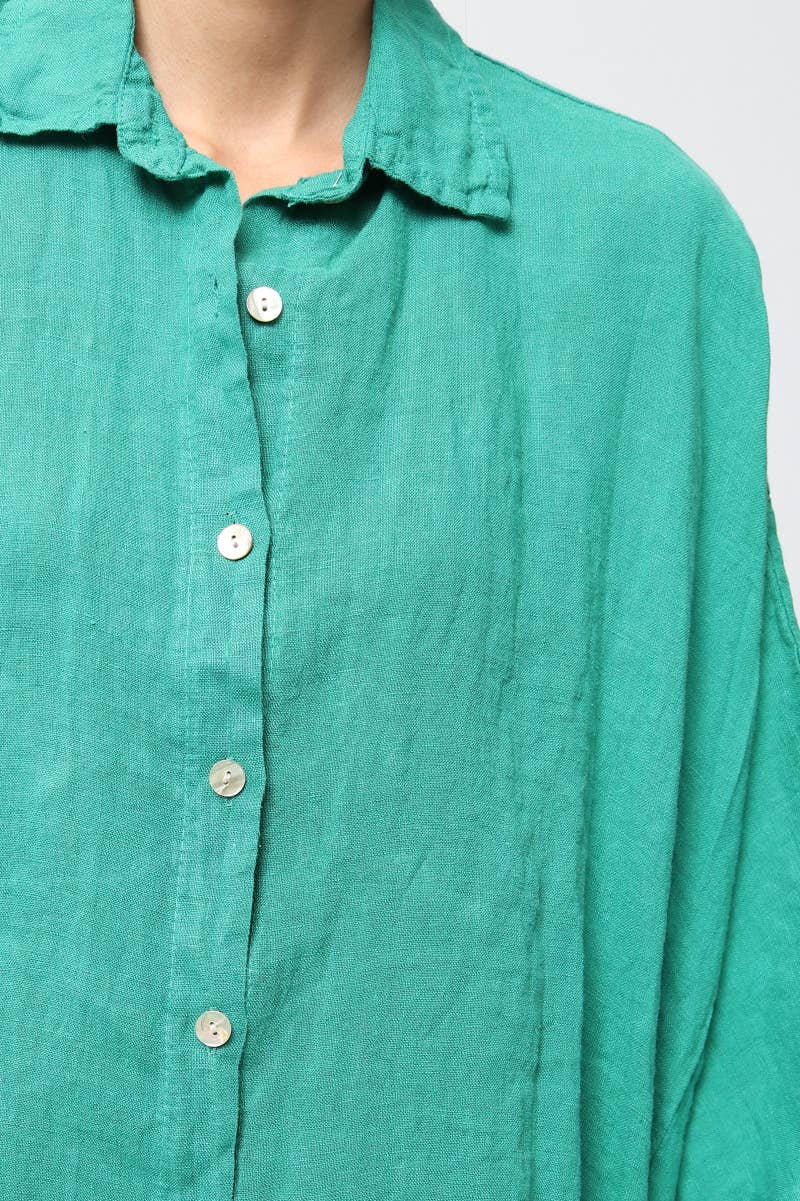 LÉA & LUC - Wholesale Button Down Shirt - Women's - 100% Linen Shirt REF. 285850
