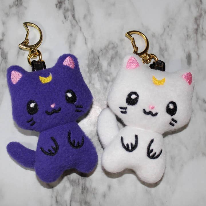 Cozy Cat Muffin Factory - Wholesale Keychain - Women's - Sailor Moon Cats Plush Keychain