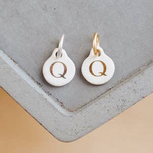 Bel Kai - Wholesale Individual Charm/Pendant - Ceramic Initial Charm43