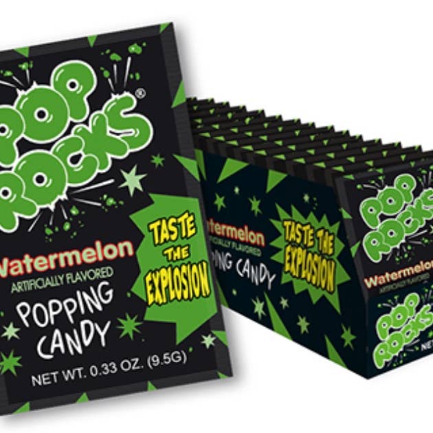 O'Shea's Candies Sweet Shop - Wholesale Hard Candy - Nostalgic Pop Rocks “Green Apple 🍏 ” Flavor 24ct Dsp Box