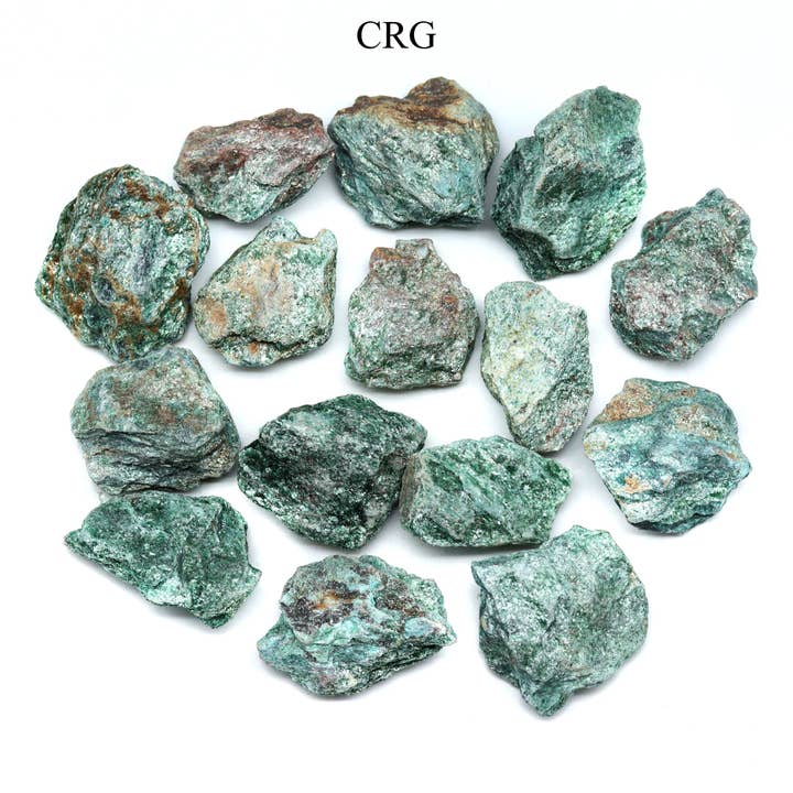 1 LB. LOT - Rough Brazil Fuchsite Lot for wholesale by Crystal River Gems LLC