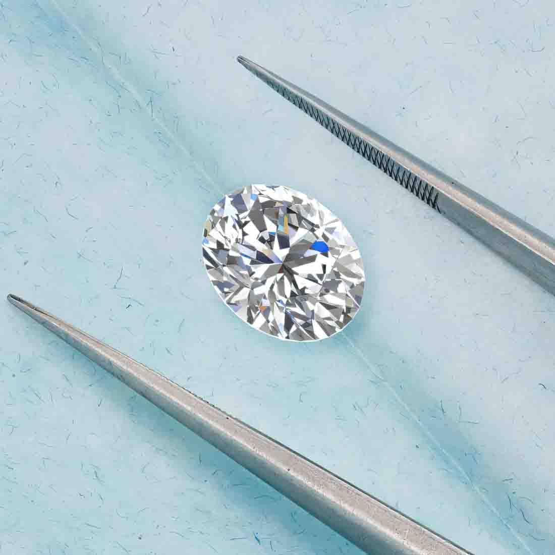 DV Custom Jewelry USA – Anel de pedra única/solitário por atacado – Diamante Oval Solto de 1 a 5 CT Cultivado em Laboratório (E-F/ VVS-VS) c/ IGI1