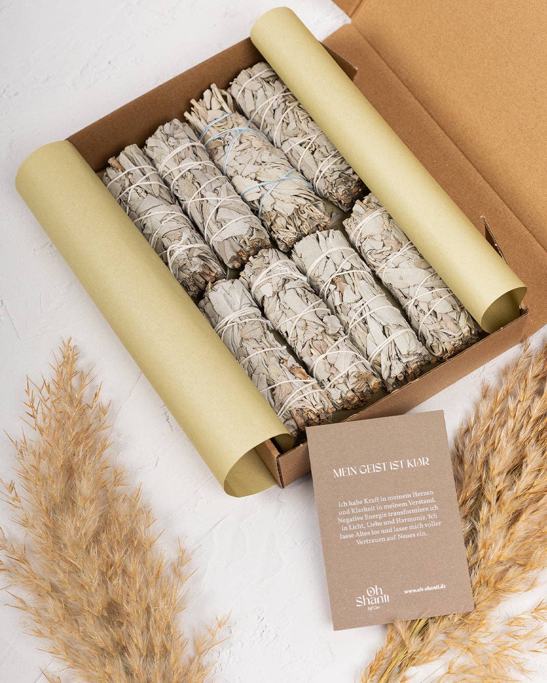 Oh Shanti - Vendita all'ingrosso Salvia - Set di fasci di incenso di salvia bianca2