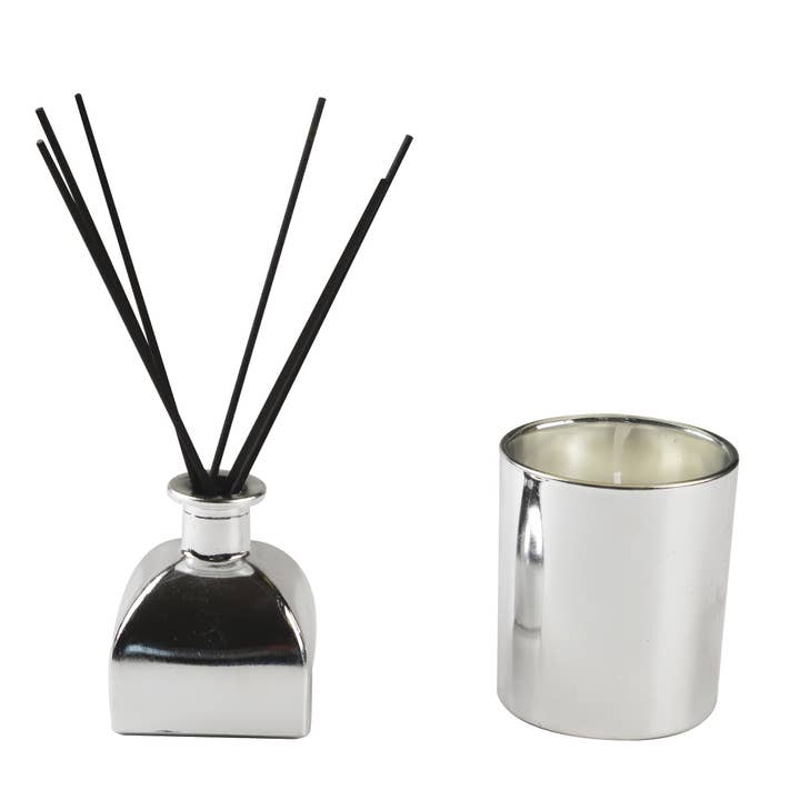 AULICA – wholesale Burkljus – Ljus- och doftset Silver Freesia Doft