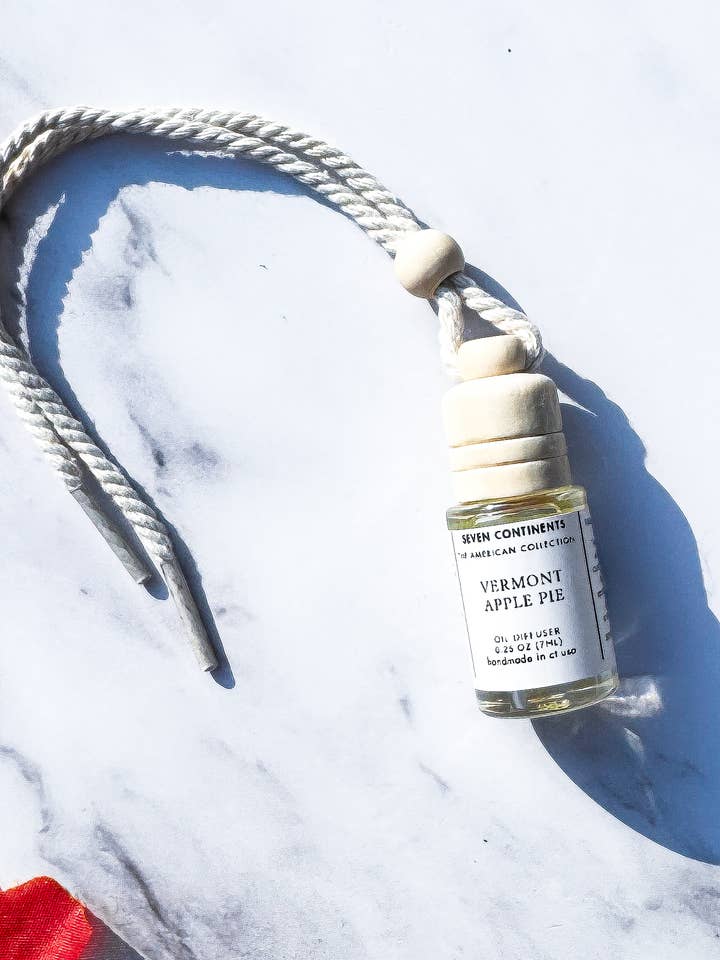 apple pie fall hanging car diffuser, air freshener for wholesale by Seven Continents