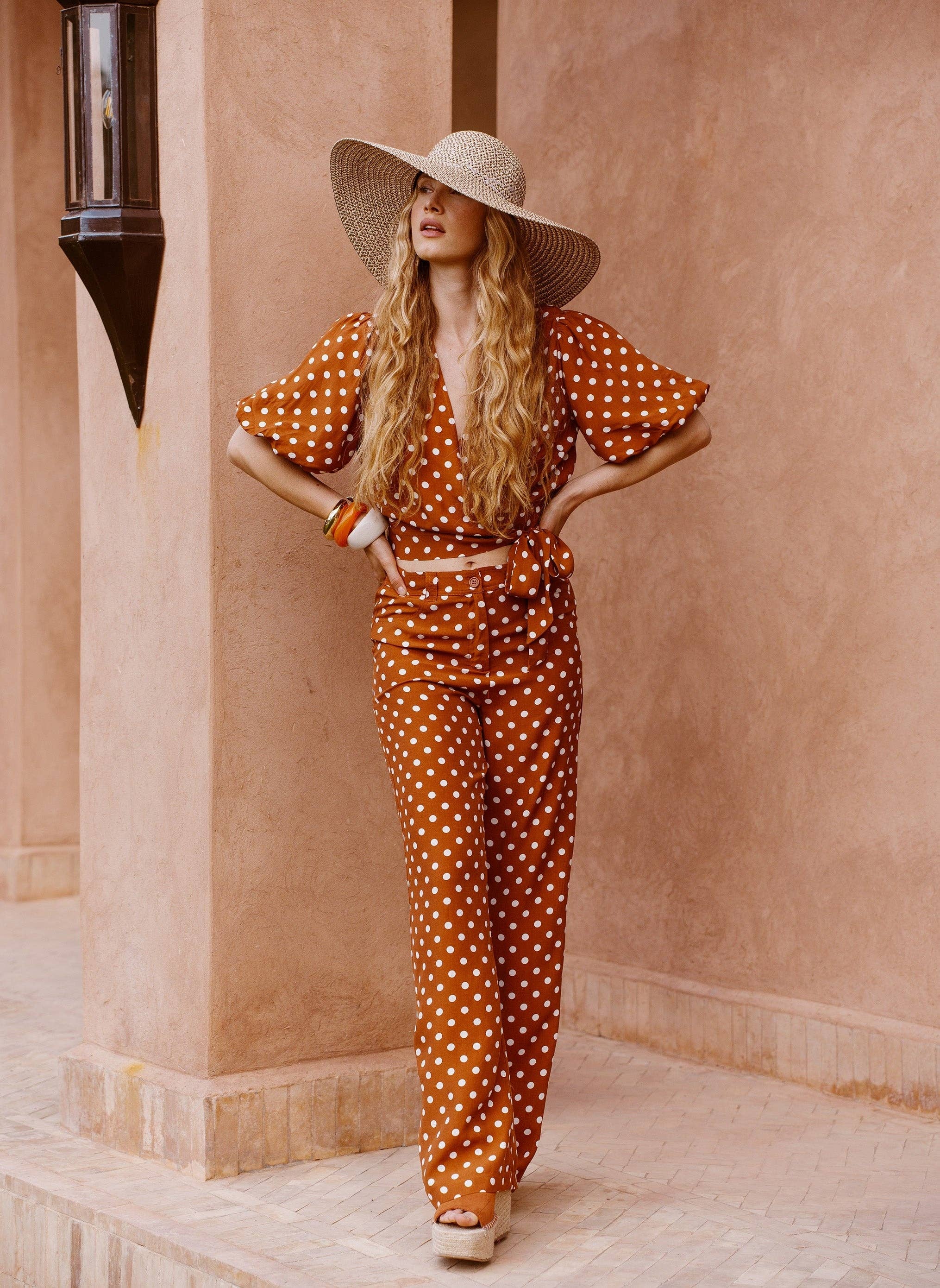 An'ge - Wholesale Pants - Women's - PHOEBEE TROUSERS palinto caramel0