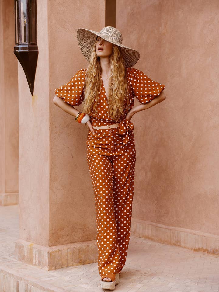 An'ge - Wholesale Pants - Women's - PHOEBEE TROUSERS palinto caramel