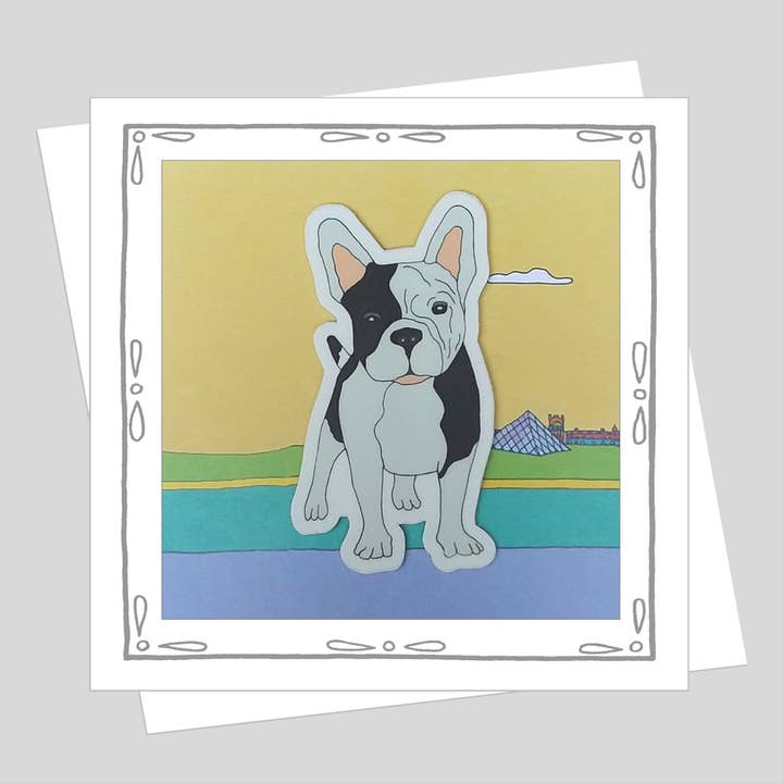 Tarjeta adhesiva de bulldog francés para venta al por mayor de Stick With Mary