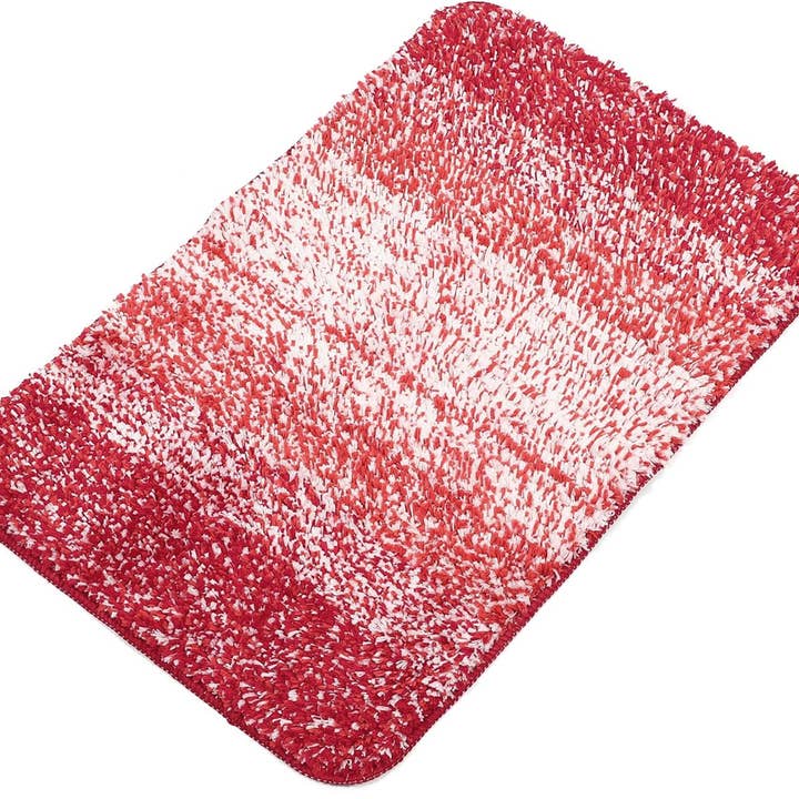 home mart goods - Vendita all'ingrosso Set di tappetini da bagno - Set di 2 tappetini da bagno in peluche morbido e spesso in microfibra ombreggiata8