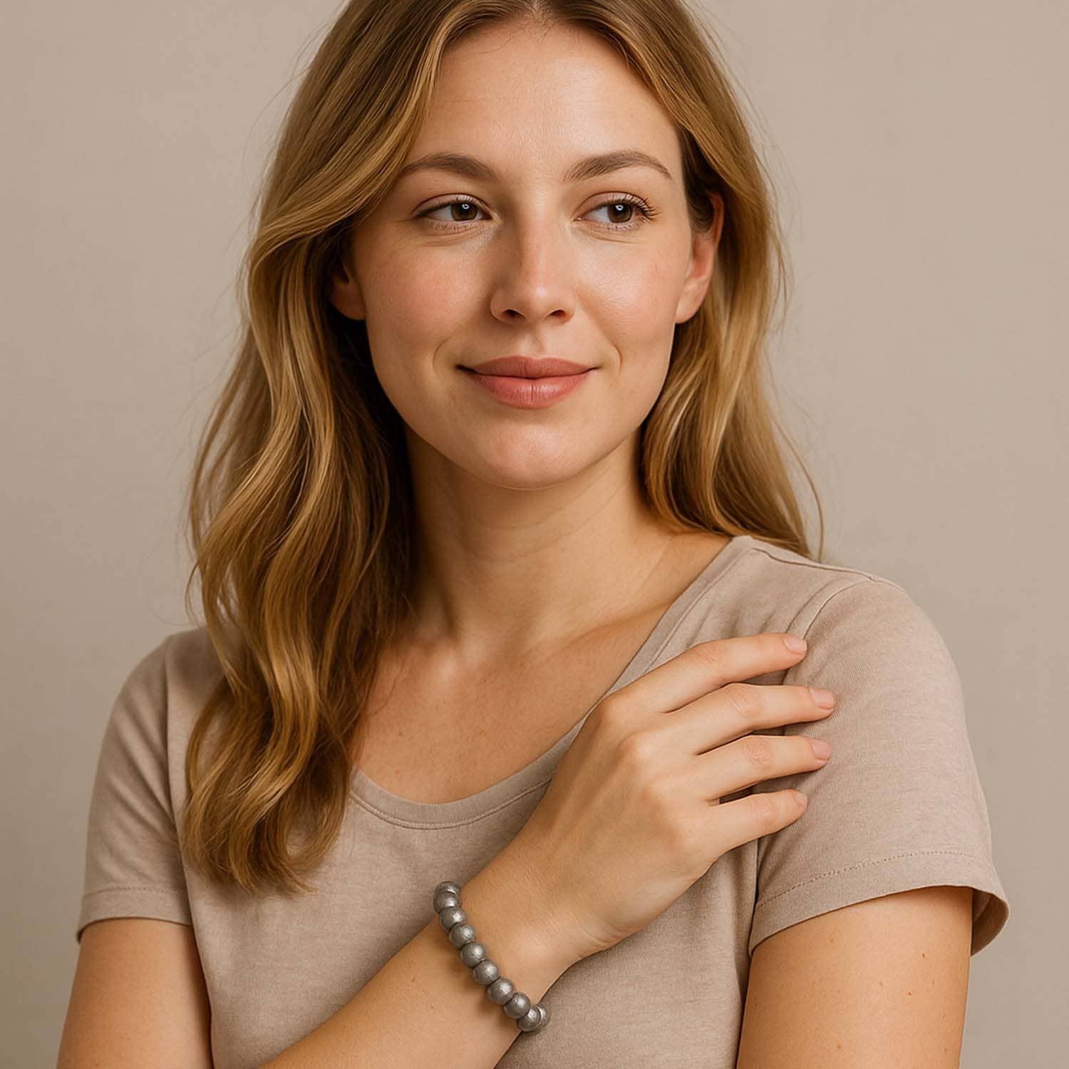 Impala – Pulseira de missangas por atacado – Pulseira Wonder cool cinza1