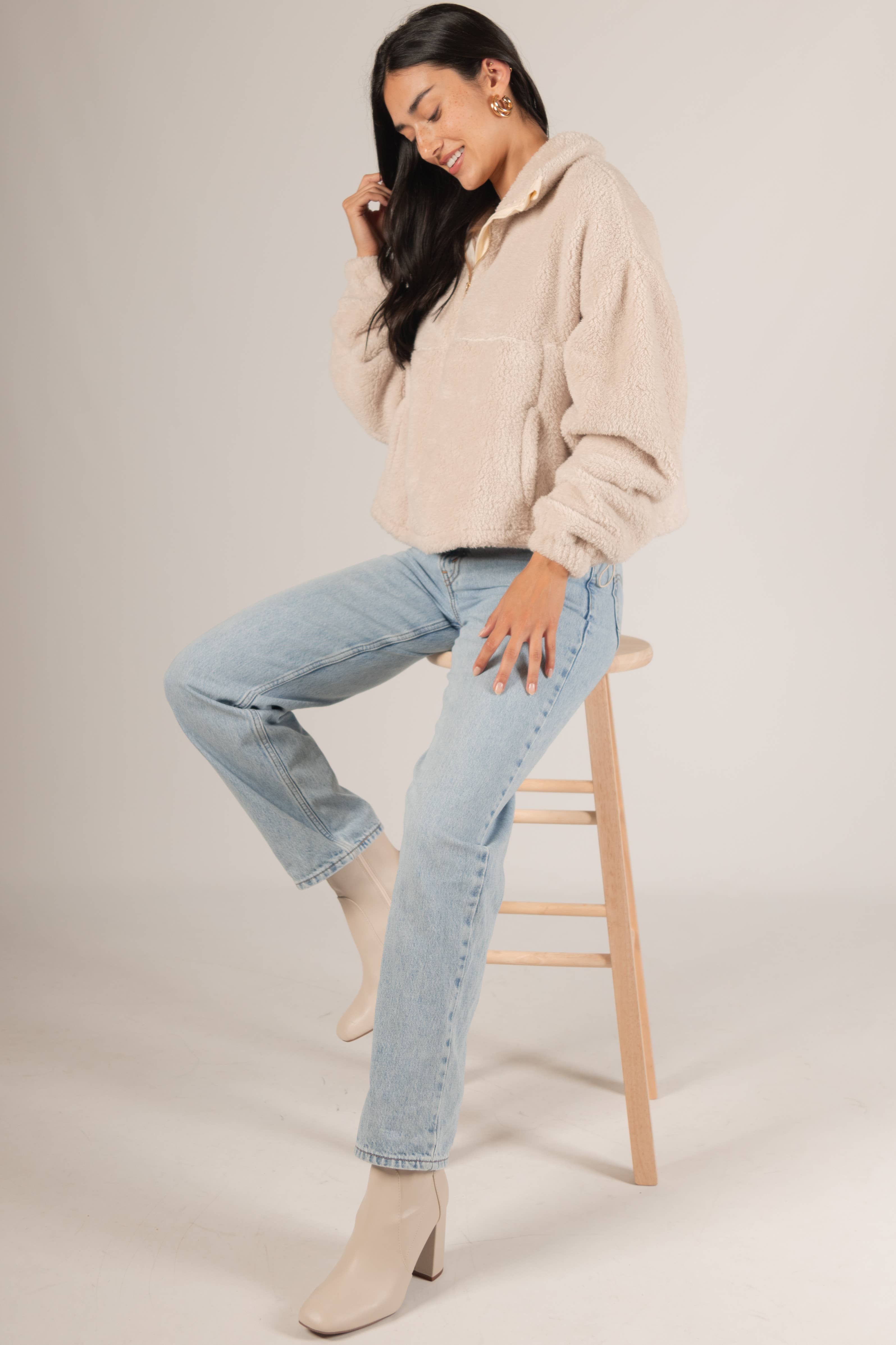 Before You Collection - Vente Polaire – femme - Pull à fermeture éclair en polaire douce0