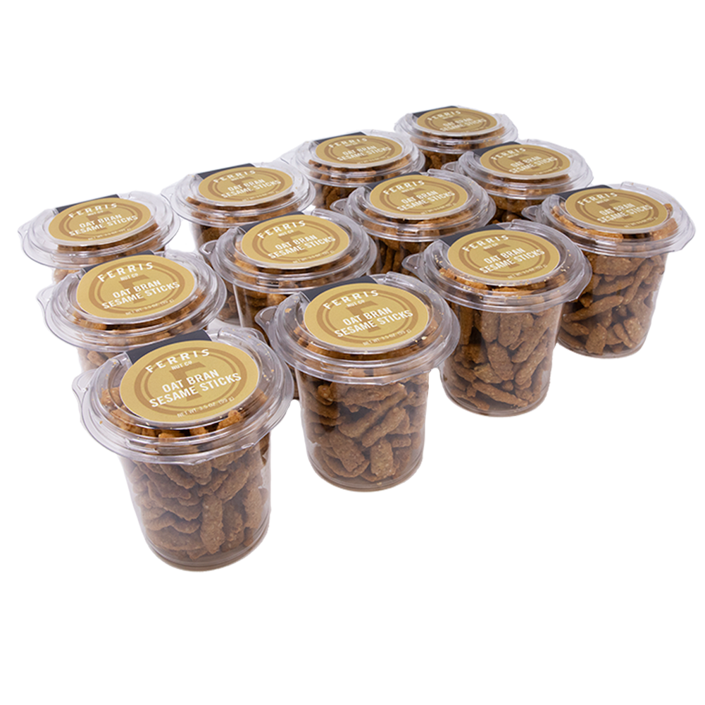 Ferris Coffee & Nut Co. - Wholesale Crackers - Oat Bran Sesame Sticks 3.5 oz.1