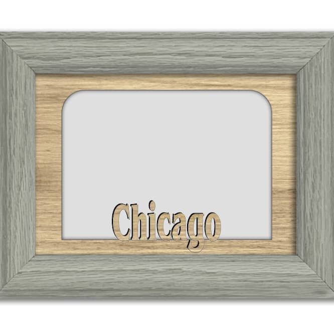 Illinois | Chicago | Hometown City Picture Frame | Vacation, for wholesale by Northland Frames and Gifts Inc