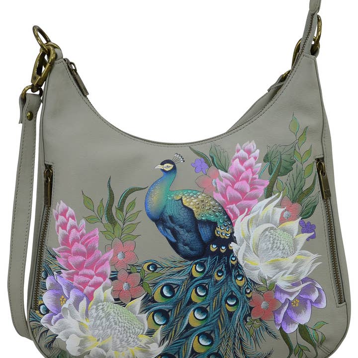 Wandelbarer schmaler Hobo mit Umhängegurt - 662 für den Großhandel von Anuschka Europe