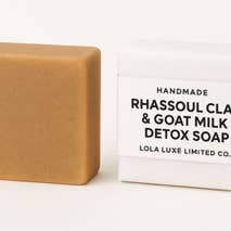Rhassoul Clay & Goat Milk Soap for wholesale by Lola Luxe Limited Co.